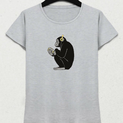 Musical Monkey Kadın Tişört
