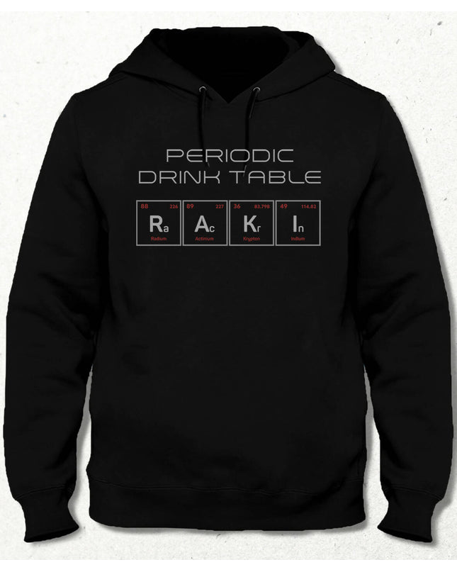 Periodic Drink Table Kapüşonlu Sweatshirt - basmatik.com