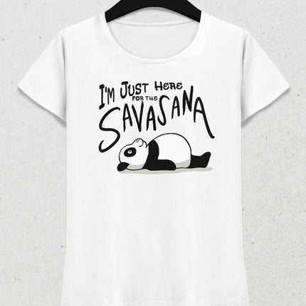 Panda savasana yoga tişört - basmatik.com