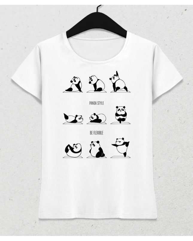 Panda yoga tişört - basmatik.com