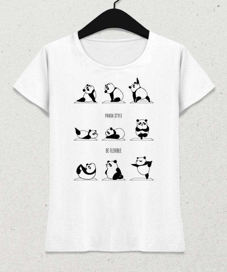Panda yoga tişört - basmatik.com