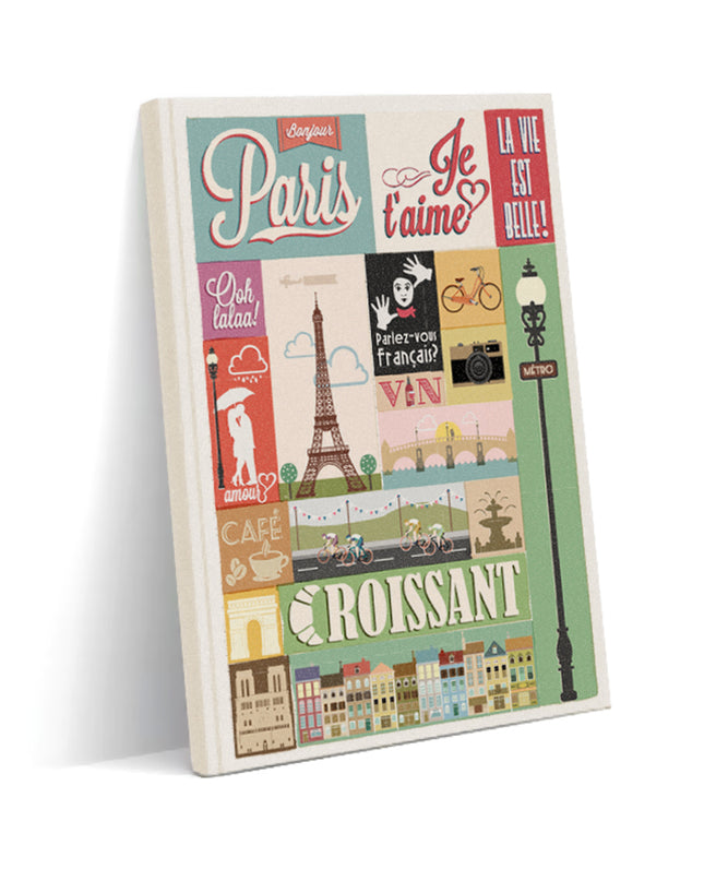 Paris kanvas defter - basmatik.com