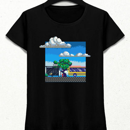 Pixel Bus Stop Kadın Tişört