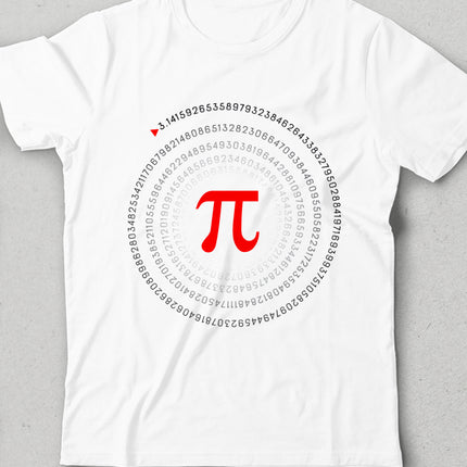 Pi sayısı beyaz çocuk tişört - basmatik.com