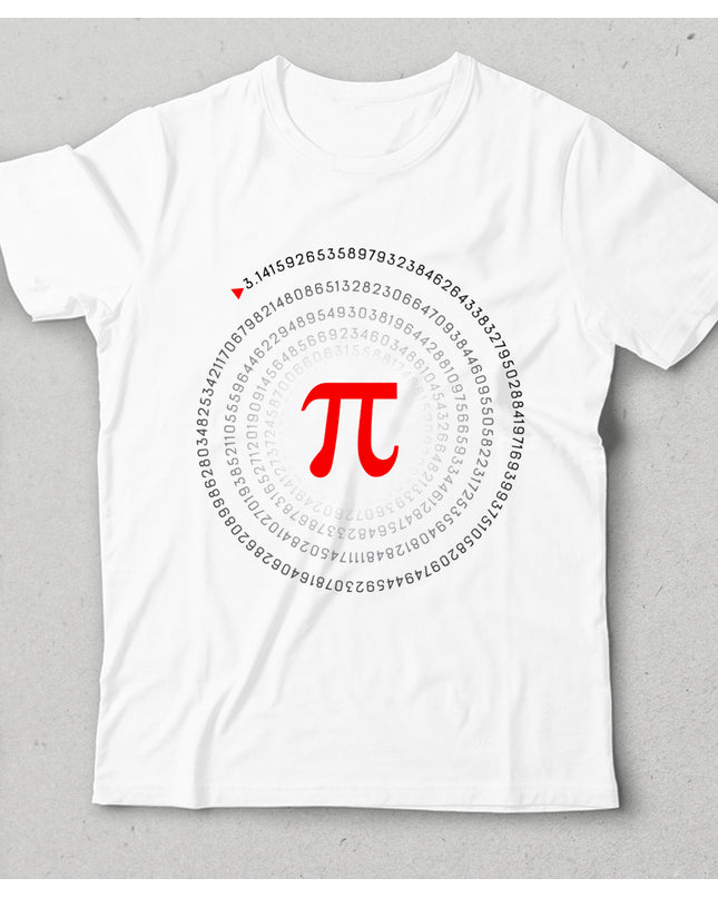 Pi sayısı beyaz çocuk tişört - basmatik.com