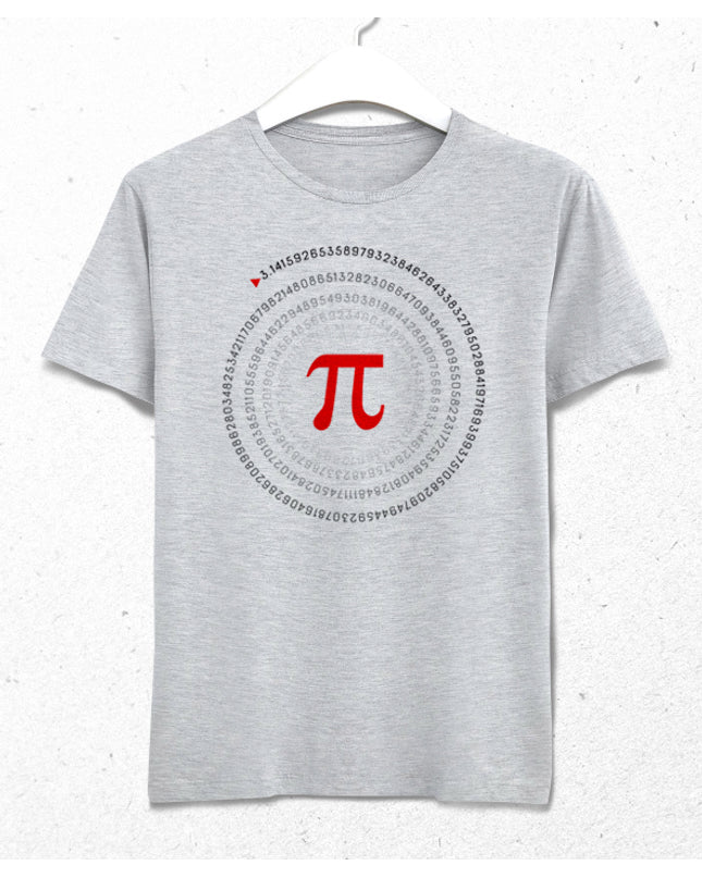 Pi sayısı erkek gri tişört - basmatik.com