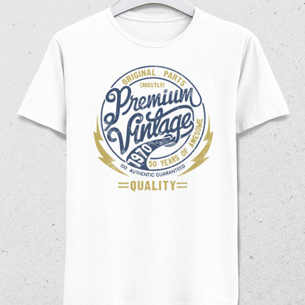 Premium doğum günü beyaz tişört - basmatik.com