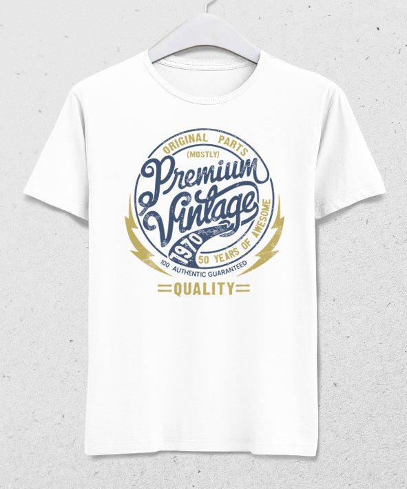 Premium doğum günü beyaz tişört - basmatik.com