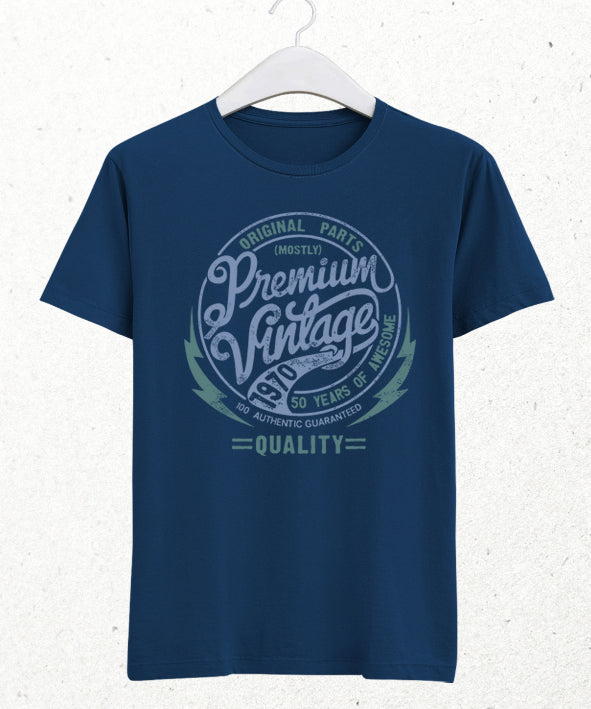 Premium doğum günü indigo tişört - basmatik.com