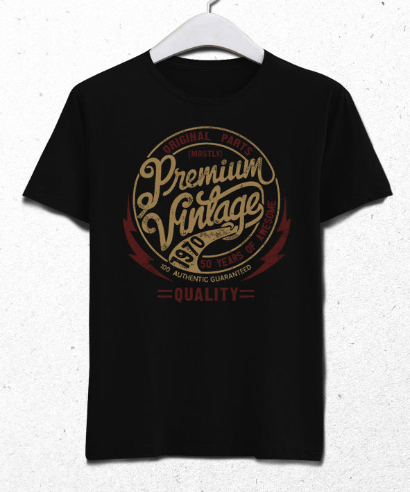 Premium doğum günü siyah tişört - basmatik.com
