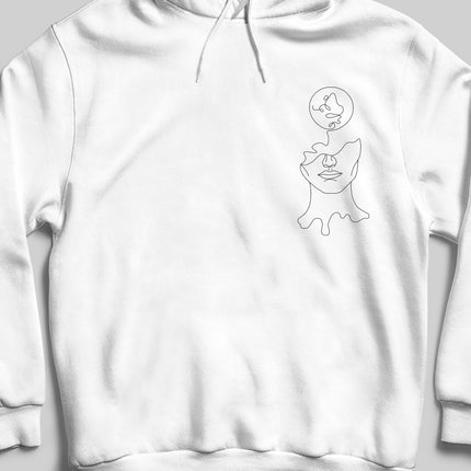 Psychology Beyaz Kapşonlu - basmatik.com