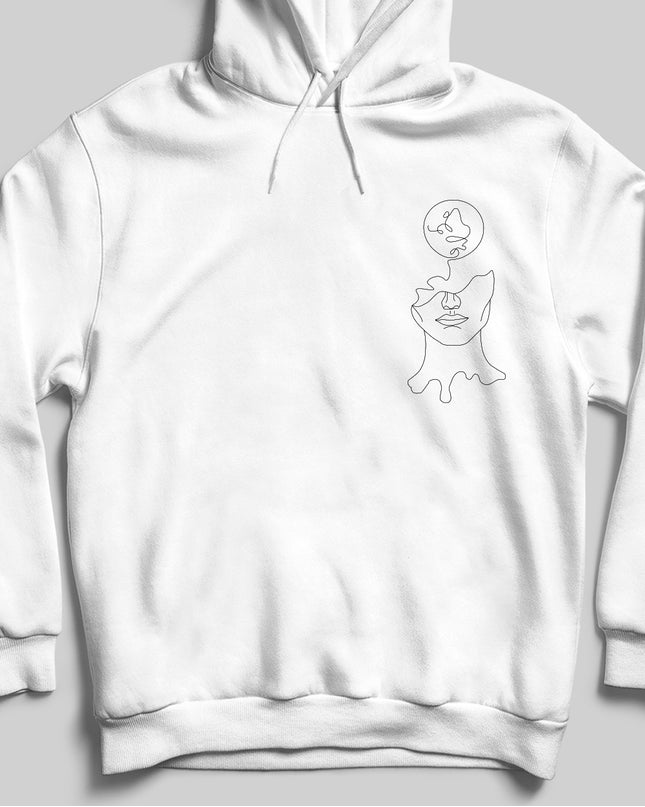 Psychology Beyaz Kapşonlu - basmatik.com