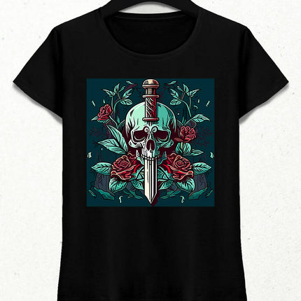 Skull, Rose and Sword 