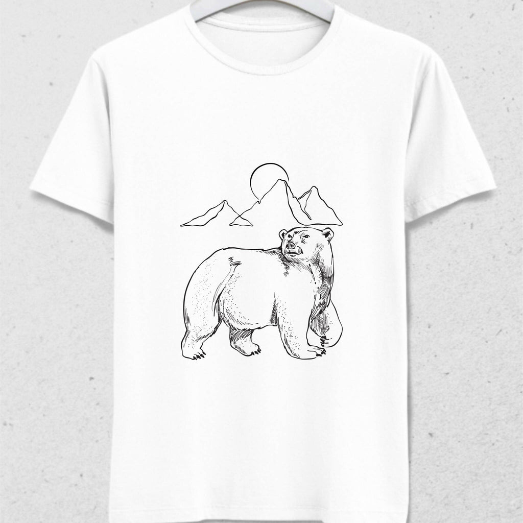 Bear and Mountain Men's T-Shirt 