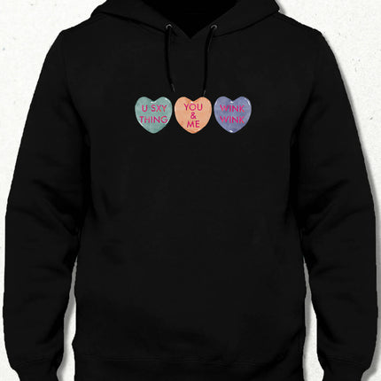 Valentine's II, Kalpli Slogan Sweatshirt