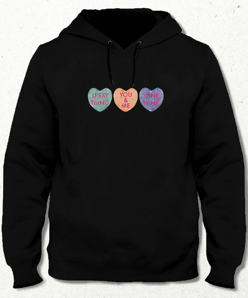 Valentine's II, Heart Slogan Sweatshirt