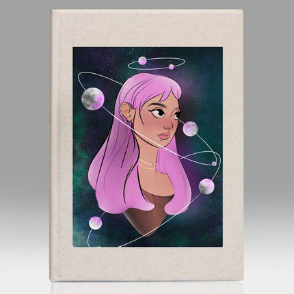 Space Ball Kanvas Defter - basmatik.com