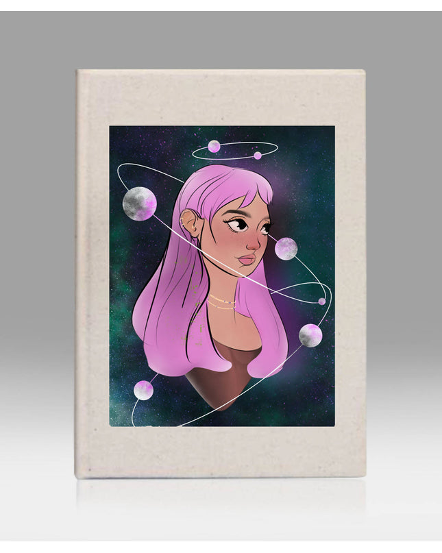 Space Ball Kanvas Defter - basmatik.com