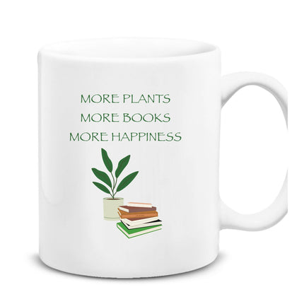 More Plants More Books More Happiness Mug 