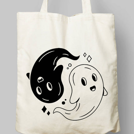 Ying Yang Ghosts Bez Çanta - basmatik.com