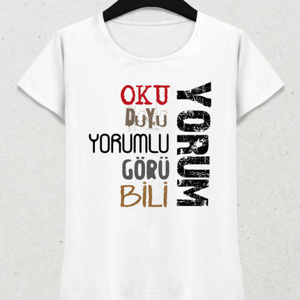 Yorum Kadın Tişört - basmatik.com