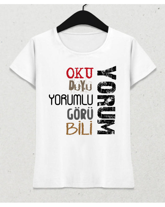 Yorum Kadın Tişört - basmatik.com