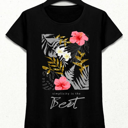 Simplicity is The Best Kadın Streetwear Tasarım T-shirt