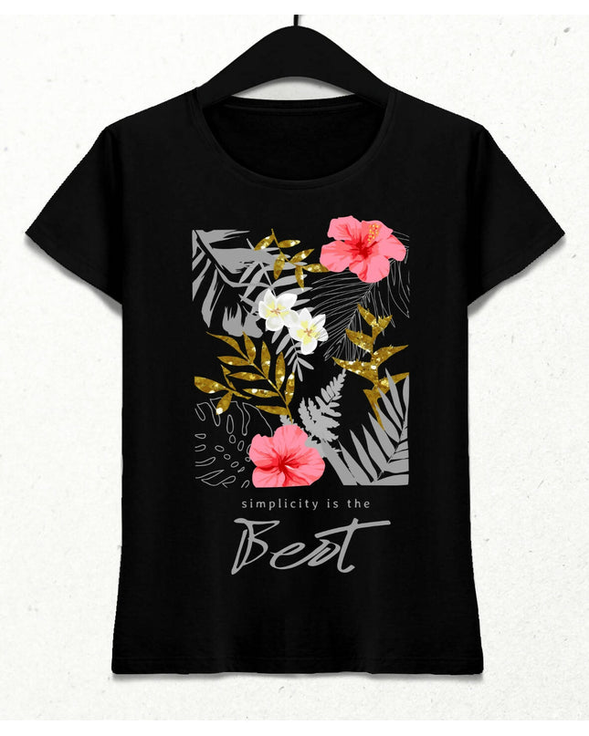 Simplicity is The Best Kadın Streetwear Tasarım T-shirt