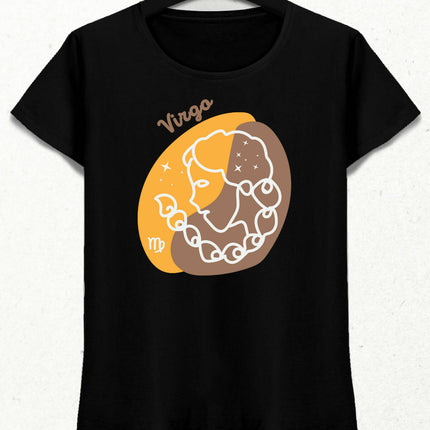 Başak Burcu - Virgo Minimalist Renkli Tasarım Kadın T-Shirt