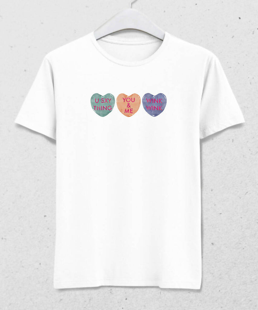 Valentine's II, Heart Slogan Men's T-Shirt