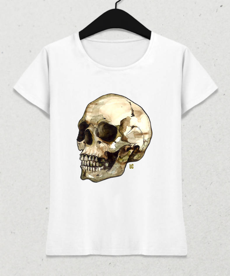 Skull / Kadın Tshirt - basmatik.com