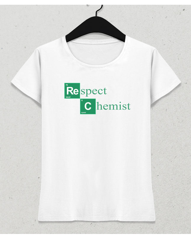 Respect kimyager kadın tişört - basmatik.com