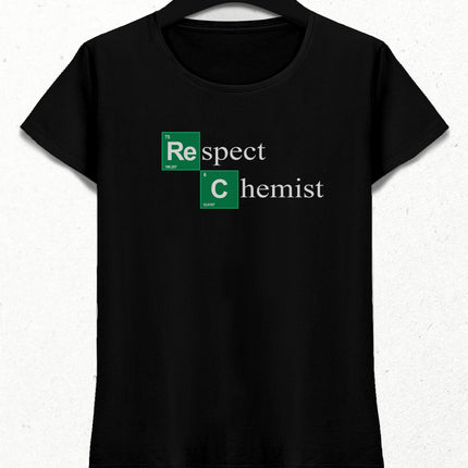 Respect kimyager kadın tişört - basmatik.com