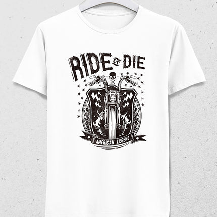 Ride or die motorcycle erkek tişört - basmatik.com