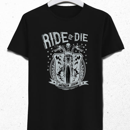 Ride or die motorcycle erkek tişört - basmatik.com