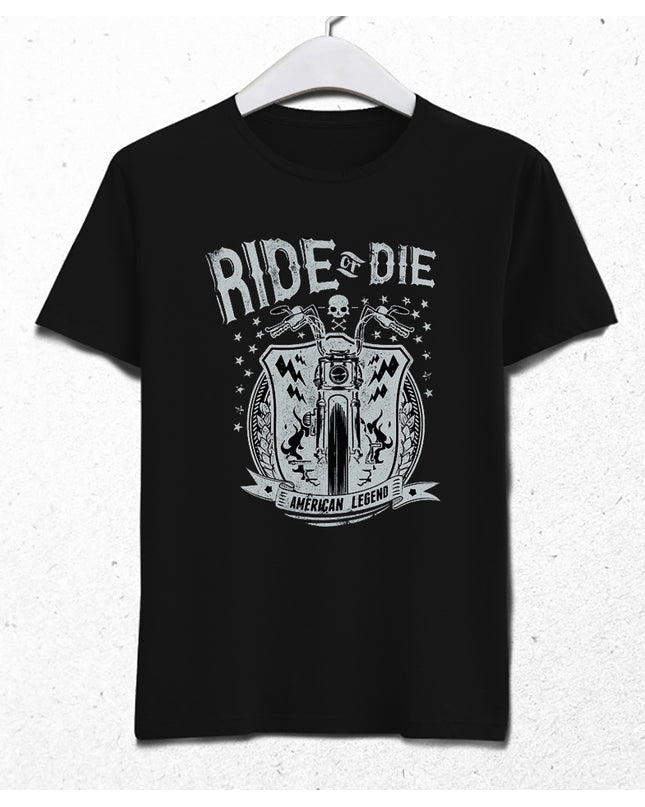 Ride or die motorcycle erkek tişört - basmatik.com