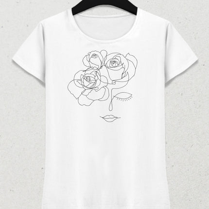 Rose kadın tişört - basmatik.com
