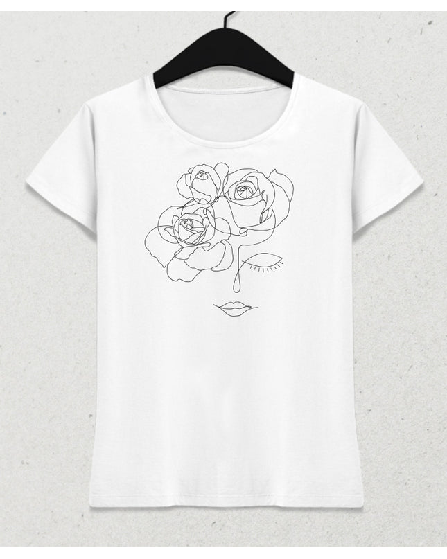 Rose kadın tişört - basmatik.com