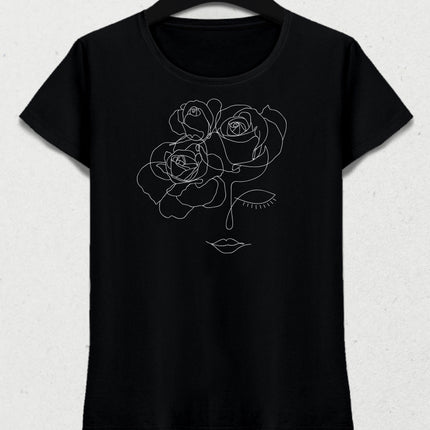 Rose kadın tişört - basmatik.com