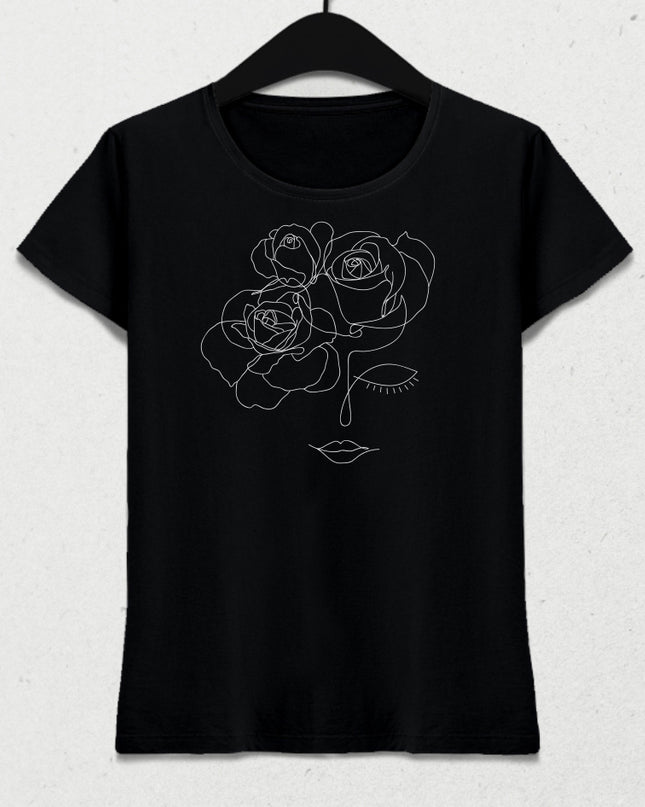 Rose kadın tişört - basmatik.com