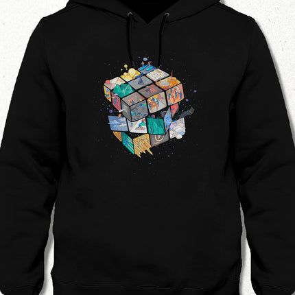 Rubik's cube kapşonlu