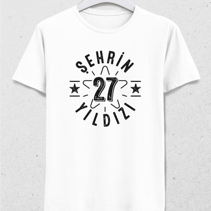 Şehrin yıldızı 27 Gaziantep tişört - basmatik.com