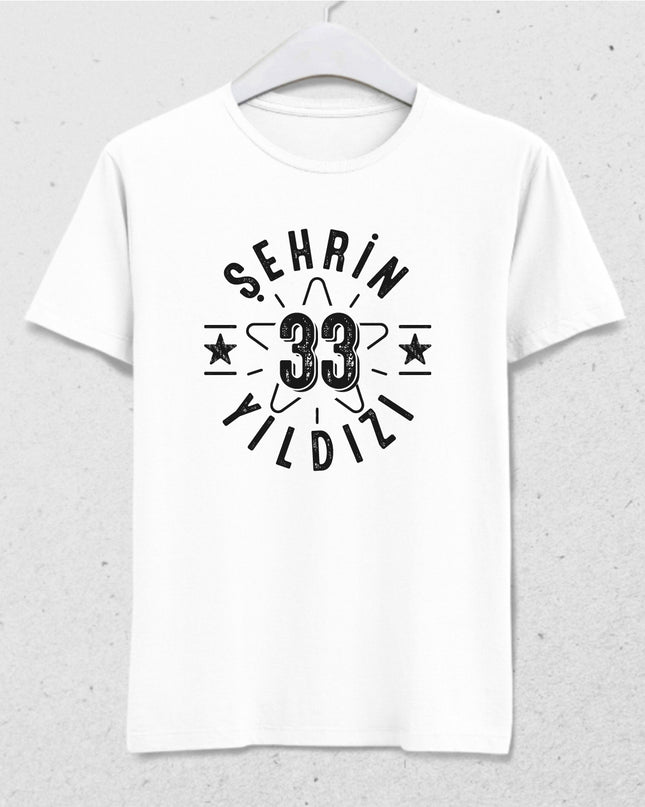 Şehrin yıldızı 33 Mersin tişört - basmatik.com