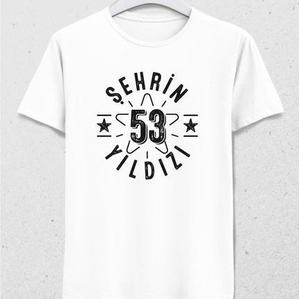 Şehrin yıldızı 53 Rize tişört - basmatik.com