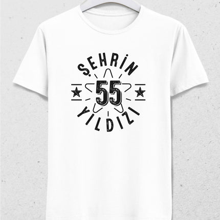 Şehrin yıldızı 55 Samsun tişört - basmatik.com