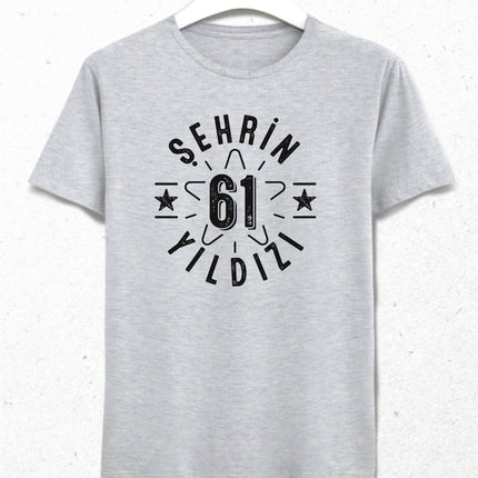 Şehrin yıldızı 61 Trabzon tişört - basmatik.com