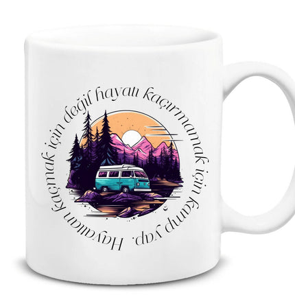Camping Caravan Life Themed Plain Mug