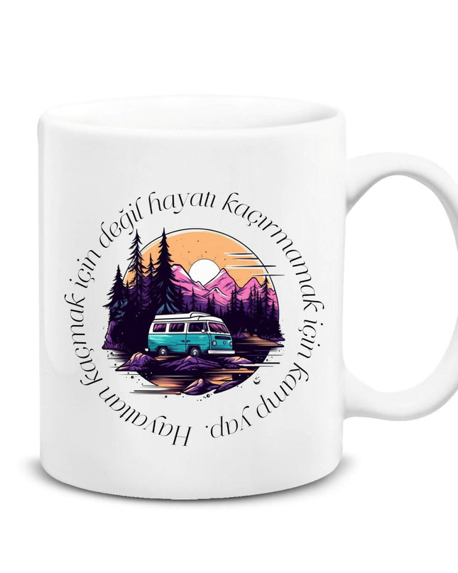 Camping Caravan Life Themed Plain Mug