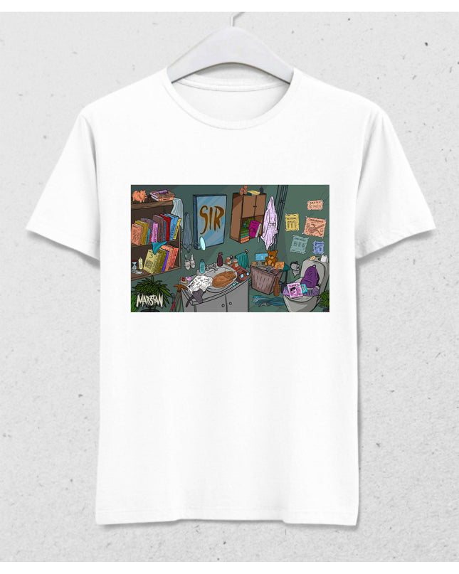 Marstan "Sır" Tişört - Erkek - Beyaz