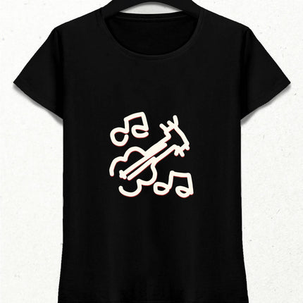 Drunk High Jinks HGÖ Gitar (Büyük) Kadın Tişört - basmatik.com